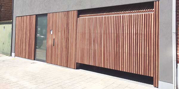 Houten garagepoorten