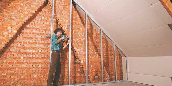 Gyproc voorzetwand plaatsen